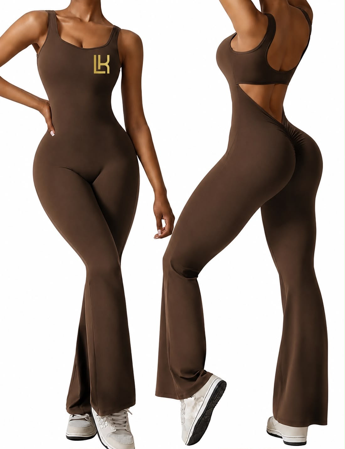 Flare Scrunch Jumpsuit